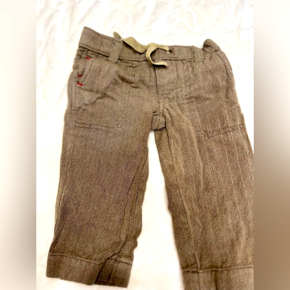 Peek Little Peanut Herringbone Pants 6-12m